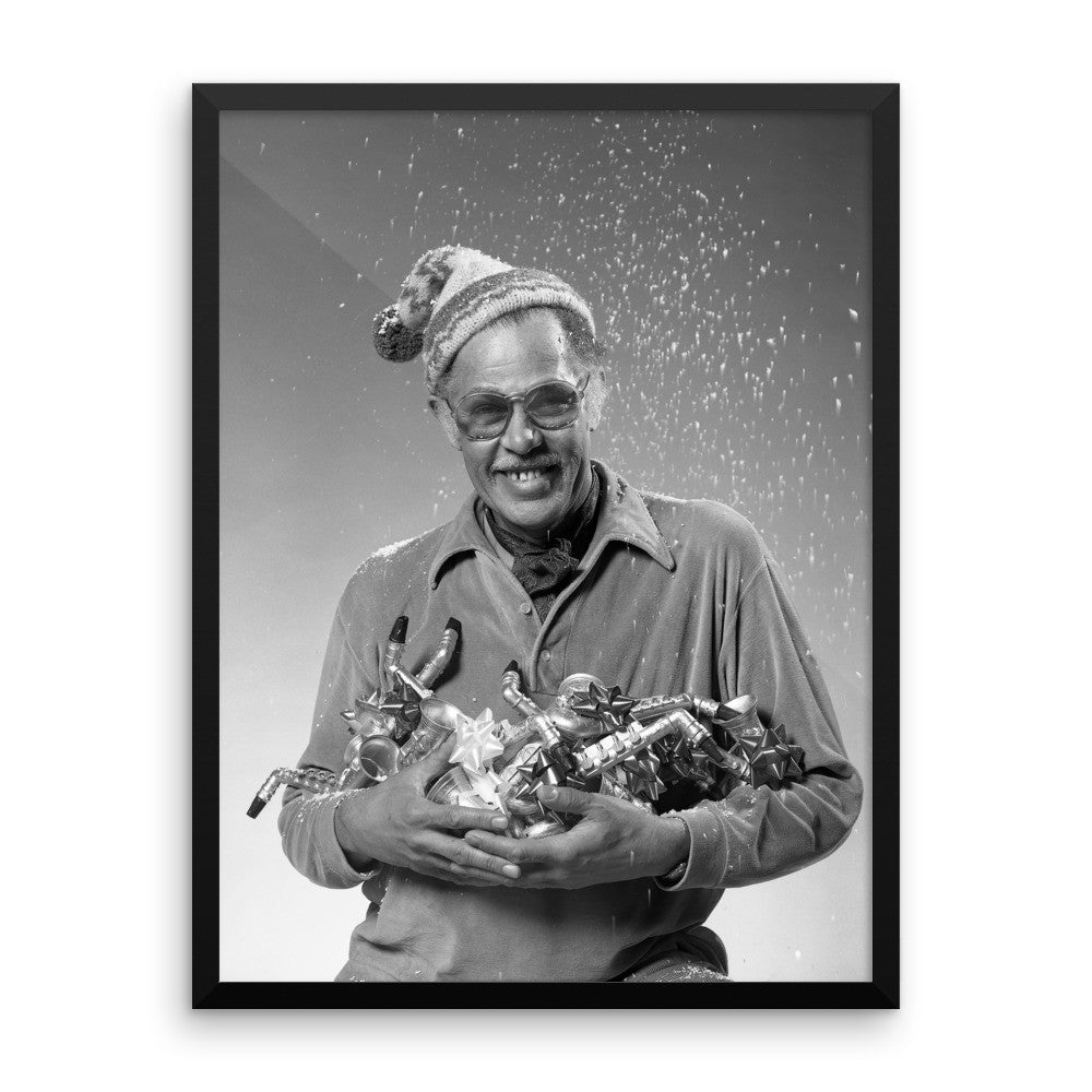 Framed Dexter Gordon Session Photo - "Have Yourself A Merry Little Christmas" (Columbia Records 1980)