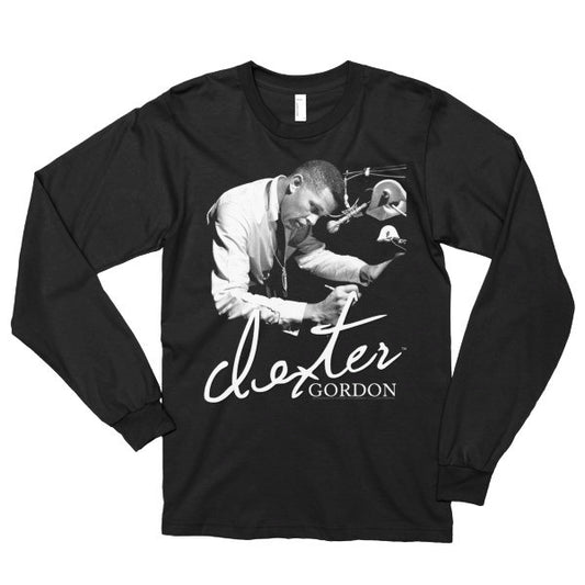 Dexter Gordon Signature Long Sleeve T-Shirt: Blue Note Records (B&W)