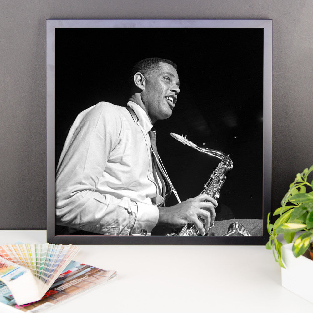 Dexter Gordon High Resolution Framed Blue Note Session Photo ("Doin' Alright" 1961) (B)